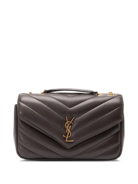 Saint Laurent medium Loulou quilted shoulder bag Black 801439AAEAX
