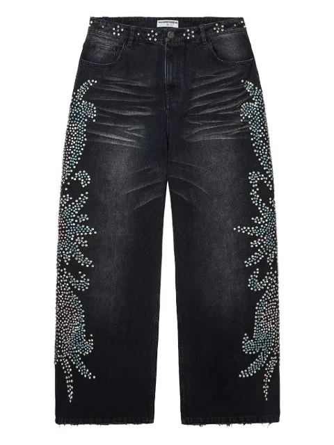 Vale rhinestone-embellished jeans Black 0JCDA6PP