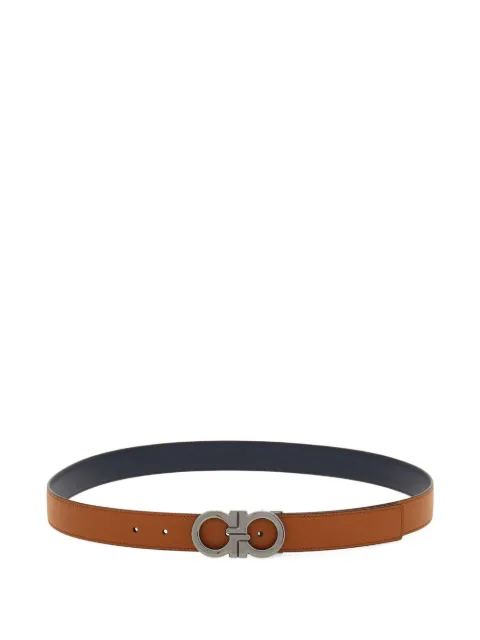 Ferragamo reversible and adjustable Gancini belt Brown 791058