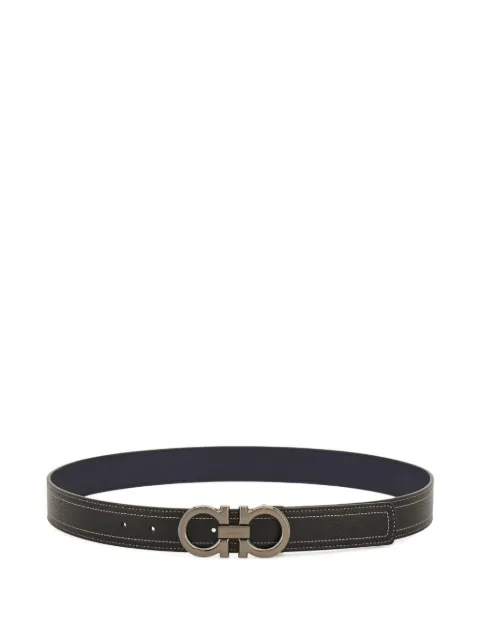 Ferragamo Gancini reversible belt Black 790978