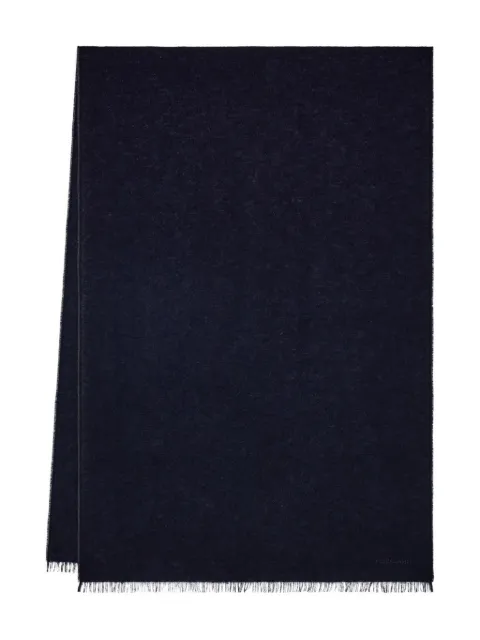 Ferragamo lurex thread embroidered-logo scarf Blue 790366