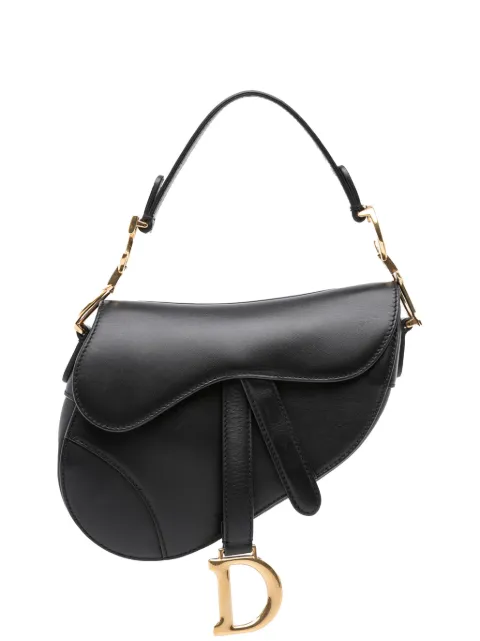 Christian Dior Pre-Owned 2018 Mini Smooth Calfskin Saddle Bag satchel Black YSTB2UWB1HS6WIOC