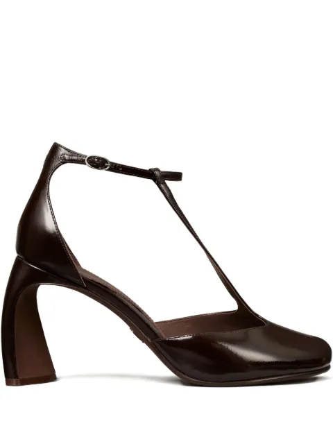 Tory Burch 90mm peep-toe T-strap sandals Brown 179064