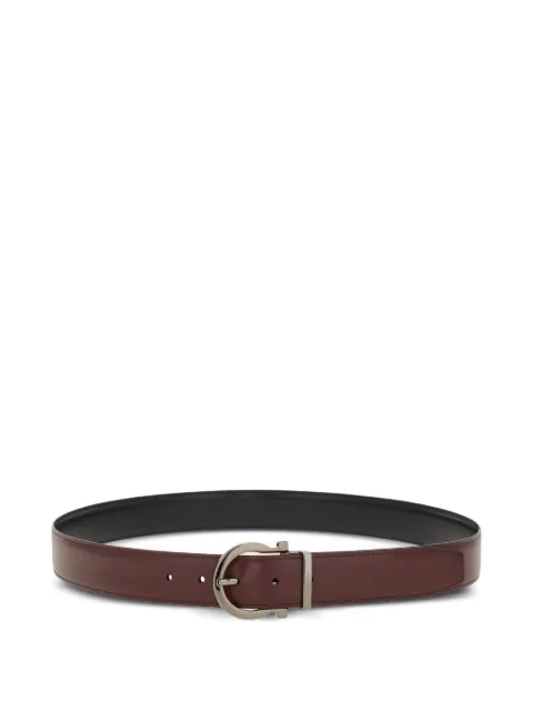 Ferragamo reversible and adjustable Gancini belt Brown 791938