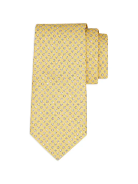 Ferragamo Sport print silk tie Yellow 788872
