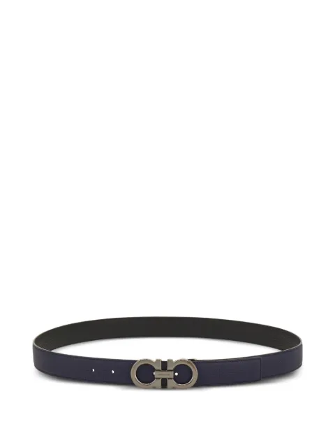 Ferragamo reversible and adjustable Gancini belt Blue 790557