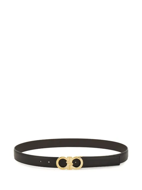 Ferragamo reversible and adjustable Gancini belt Black 791061