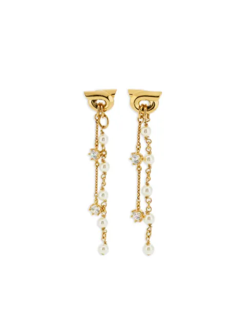 Ferragamo double drop earrings Gold 790662