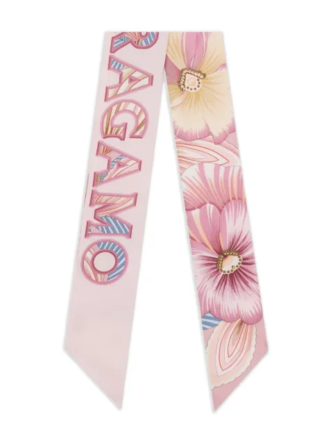Ferragamo Brezza print silk mini bandeau Pink 789964