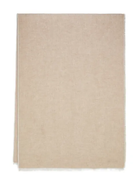 Ferragamo embroidered-logo scarf Neutrals 790361
