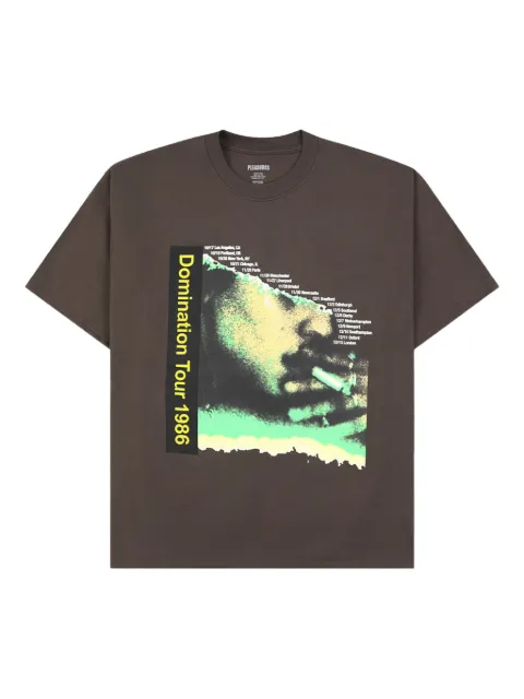 Pleasures Domination T-shirt Brown P25F070