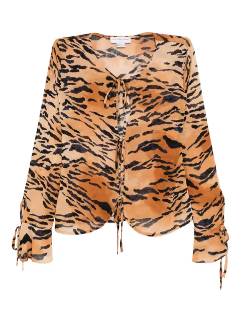 NEVER FULLY DRESSED Animal Cail top Orange NFDTO1808A