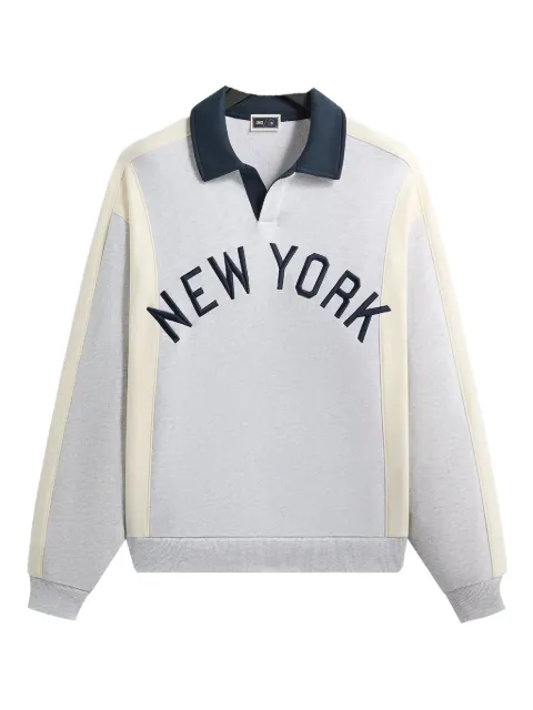 KITH x New York Yankees Nelson panelled rugby sweatshirt Grey KHM034060