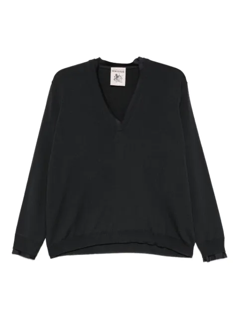 Semicouture Leya V-neck sweater Grey W5SS5WA71