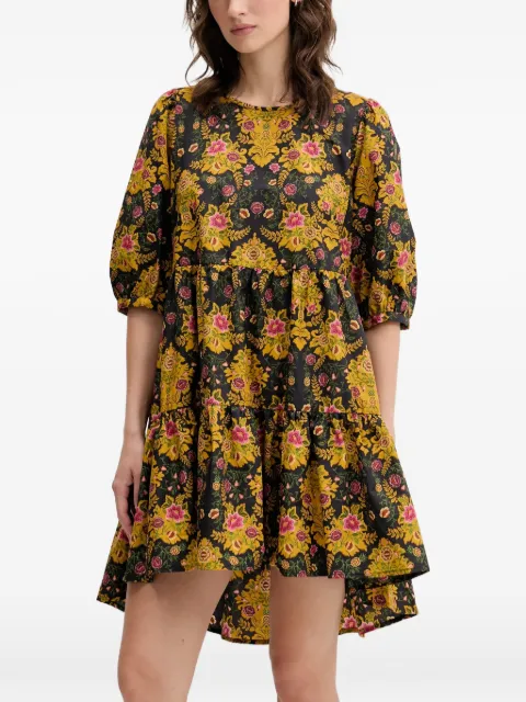 FARM Rio floral mini dress Black 334353