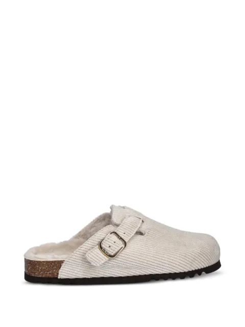 Scholl buckle corduroy mules Neutrals F324011171