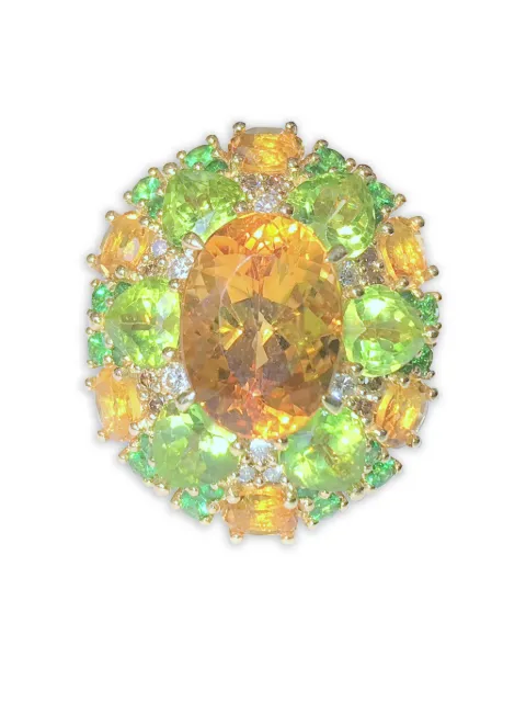 Stefere 18K yellow gold multi-stone ring Gold R0003006A01