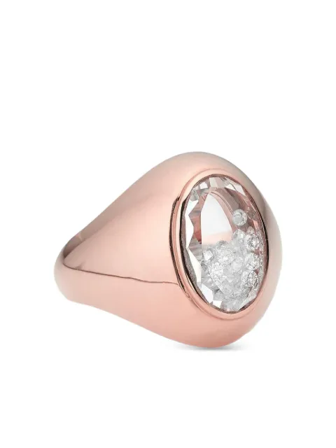 Moritz Glik 18K gold Dedinho diamond and sapphire ring Pink R1120