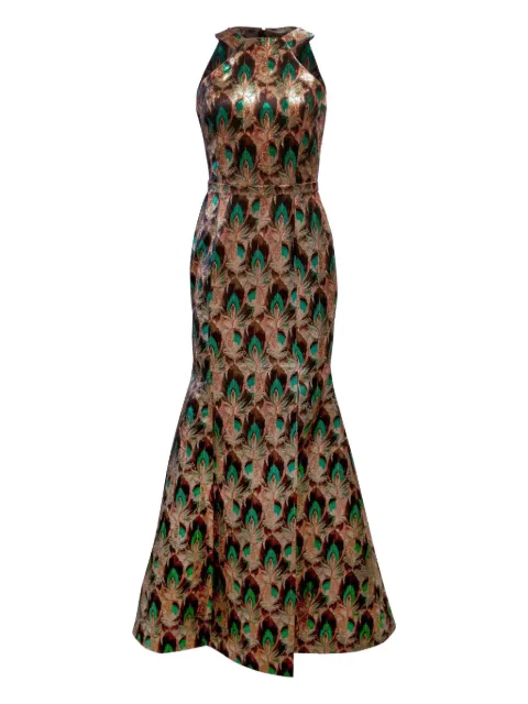 Mary Katrantzou Alethea gown Brown MKRST26D35
