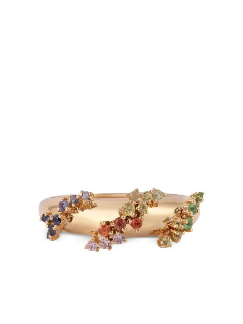 Ananya 18K yellow gold Scatter sapphire and diamond ring Gold HR64783L