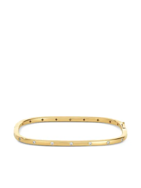 Moritz Glik 18K yellow gold diamond and sapphire Stacking bracelet Gold B1402