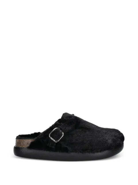 Scholl buckle detail slippers Black F323981004