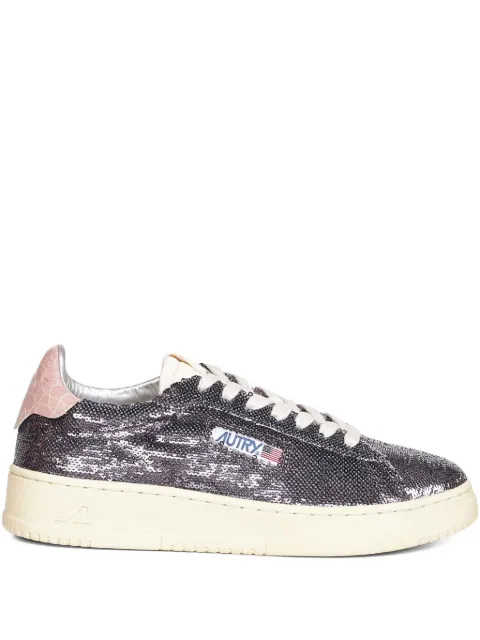 Autry sequin-embellished Dallas sneakers Grey ADLWTI02
