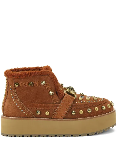 Kurt Geiger London Eagle head studded boots Brown 4993936029