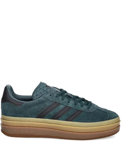 adidas Gazelle Bold stripe platform sneakers Green JQ3583
