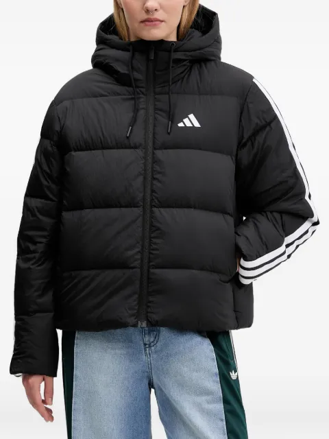 adidas logo-detail puffer jacket Black JW3429