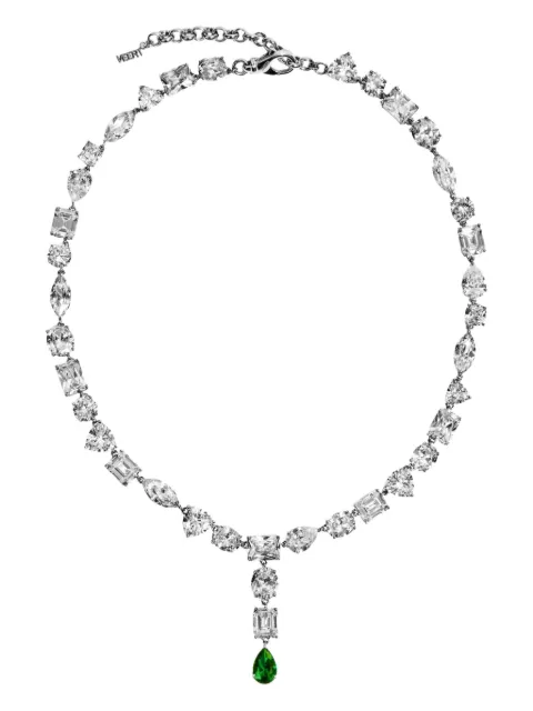 VEERT drop-pendant necklace Silver CA03RHWG