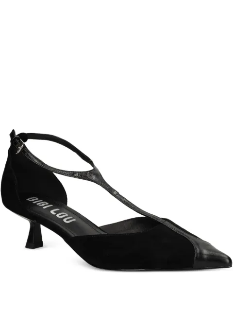 Bibi Lou 40mm Canna T-strap pointed pumps Black 520Z31VK