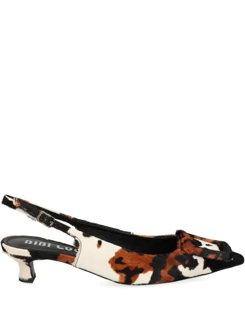 Bibi Lou buckle slingback pumps White 613Z91VK