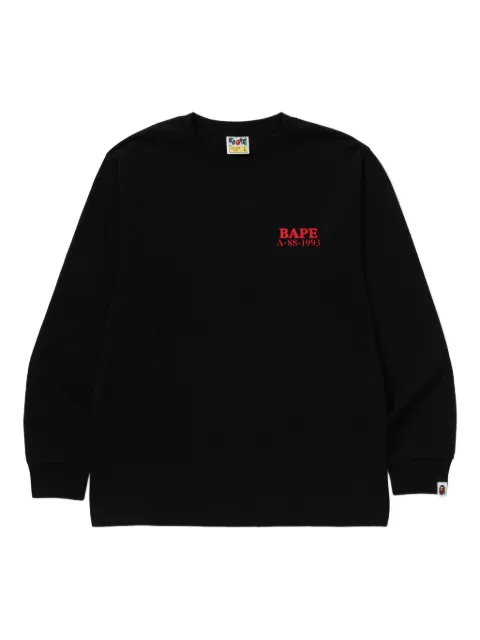 A BATHING APE® long-sleeve graphic T-shirt Black 001LTL701002F