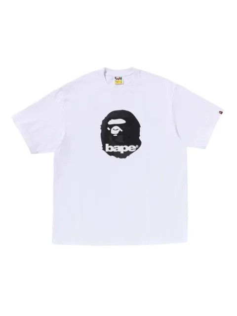 A BATHING APE® logo-print T-shirt White 001TEL801307M