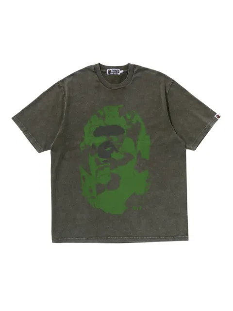 A BATHING APE® logo-print T-shirt Green 001CSL801308M
