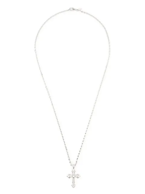 Emanuele Bicocchi Fleury Cross necklace Silver DDCCN2WITHDIAMONDS