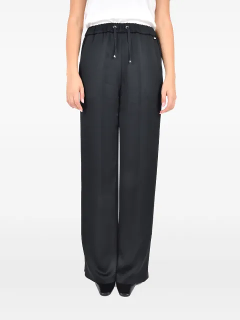 Herno drawstring straight-leg trousers Black PT00039DR12727