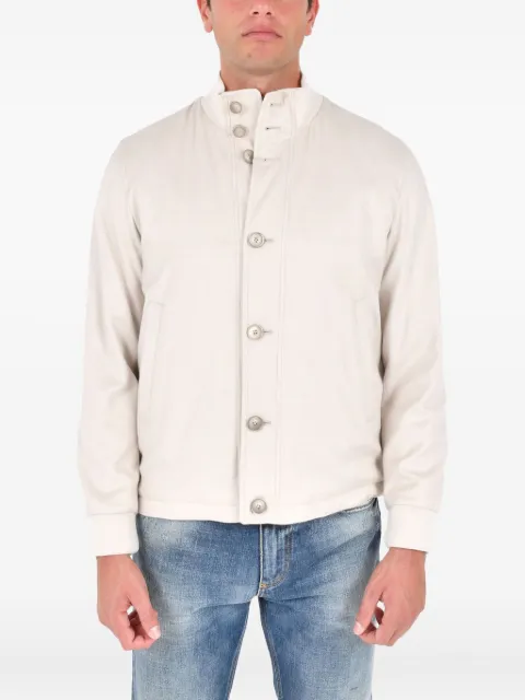 Herno buttoned bomber jacket Neutrals GI00076UR38087