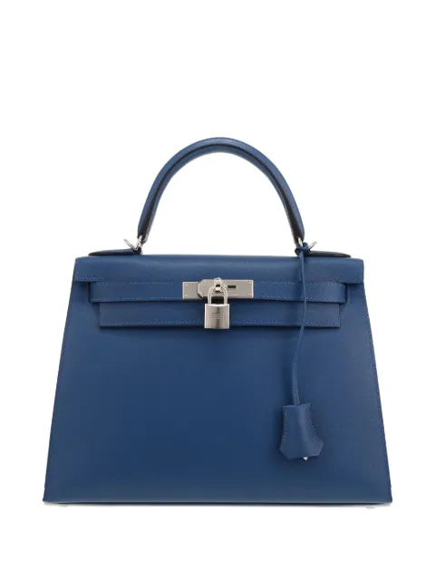 Hermès Pre-Owned 2025 Kelly 28 handbag Blue 423905