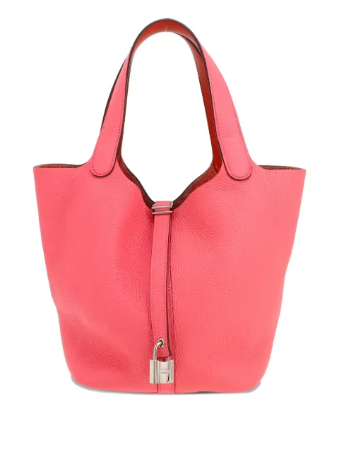 Hermès Pre-Owned 2015 Picotin 22 leather shoulder bag Pink 422882