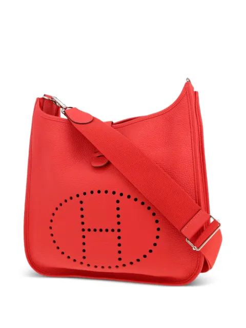 Hermès Pre-Owned 2015 Evelyne III perforated shoulder bag Red 417681