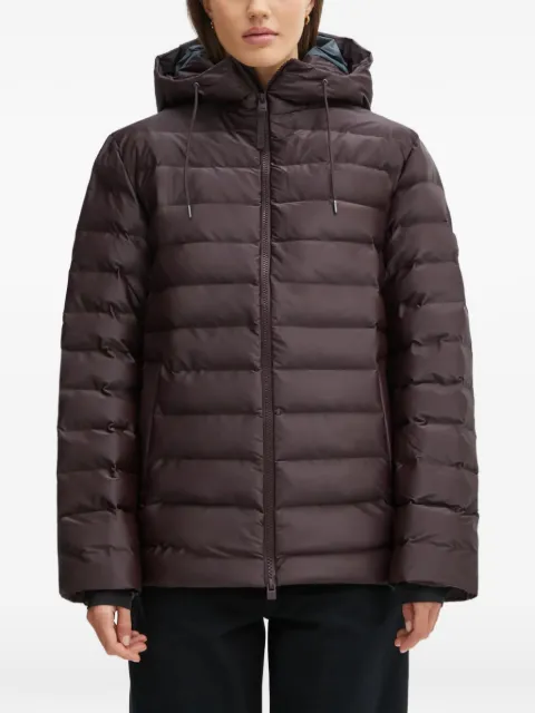 Rains Lohja W3T2 hooded puffer jacket Purple 15810