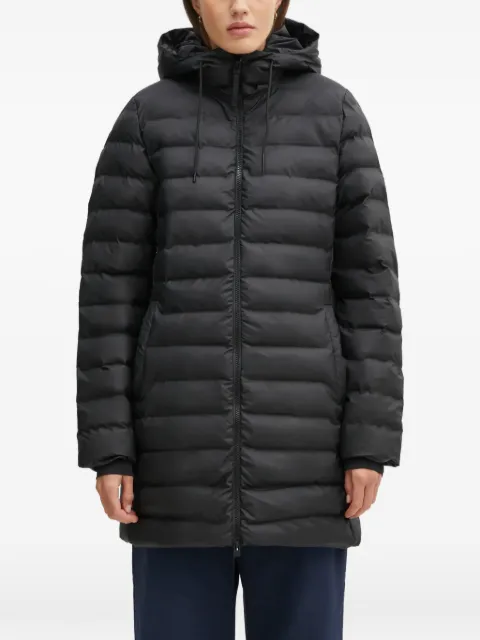 Rains Lohja Curve W3T3 hooded puffer coat Black 15890