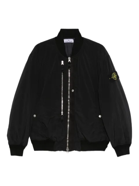 Stone Island Compass-badge bomber jacket Black K2S154100038S0019