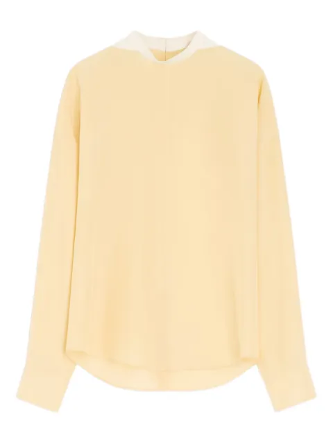 LEMAIRE buttoned long-sleeve blouse Yellow TO1398LF1459