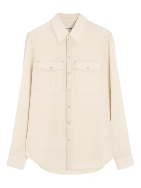 LEMAIRE chest-pocket long-sleeve shirt Neutrals SH1187LF1399