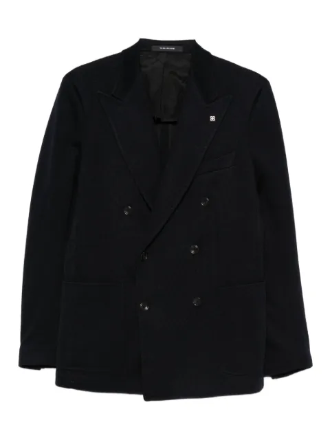 Tagliatore double-breasted pocket blazer Black 1SHJ20K340209