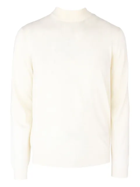 Lardini mock-neck knit sweater White CNLMML435CN64021