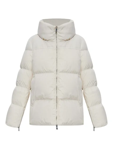 Add Funnel-neck padded jacket White 12AWH422